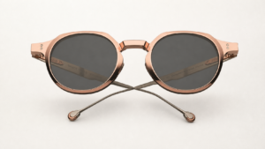 Lunettes de soleil Massada White Circle 9779 RG Rose Gold et verres Light Grey