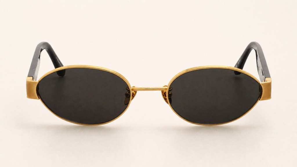 Linda Farrow Sadie 1469 – Yellow Gold / Grey